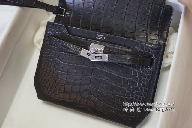 Hermes包包 愛馬仕手提肩背包 鱷魚皮 男女同款  tdh2248